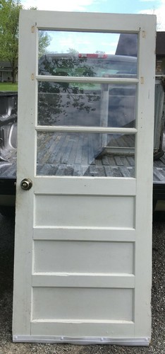Wood panel door - 3, pane