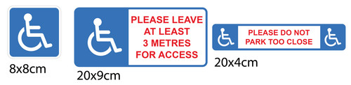 Disabled access car - car, stickers