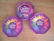 3 x Quality Street Containers Tubs Empty sweet chocolates cake biscuit Storage T