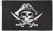 Deadman Tri-corner Pirate Flag