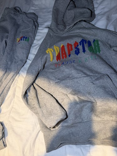 Trapstar grey candy tracksuit - trapstar,