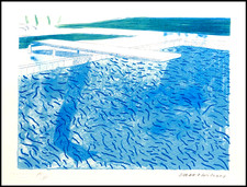 David Hockney Lithograph COA
