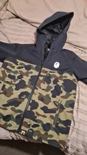 A Bathing Ape Bape Camo Army Windbreaker Puffer Jacket Waterproof