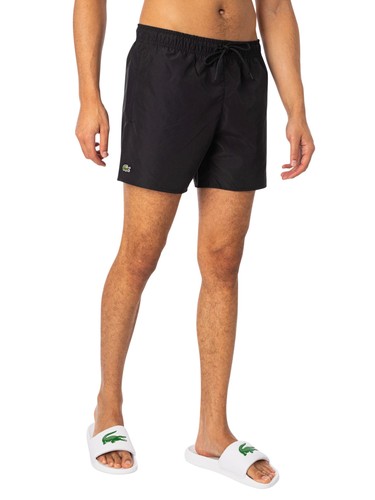Lacoste logo swimshorts - lacoste, black