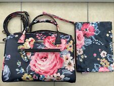 Cath Kidston Garden Rose design Handbag And Makeup / Wash Bag Set new