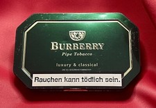 Burberry Pipe Tobacco Empty Tin - Rare Collectible Good Used Condition