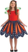 Girls` Red Fairy Costume &