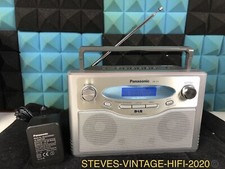 Panasonic RF-D1 DAB FM Digital Radio, Alarm/Stereo Speakers N/MINT L@@K FREE P+P
