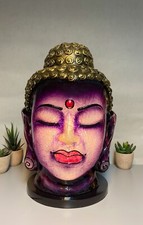 Purple buddha head - purple, desk