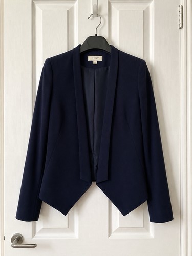 Navy waterfall jacket size - size, 10