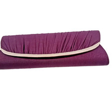 JACQUES VERT Damson clutch bag