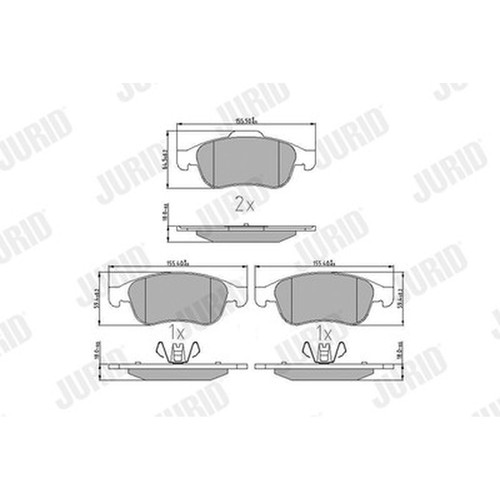 Jurid 573268j brake - jurid, set