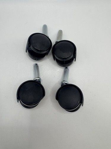 Black twin wheel swivel - black,