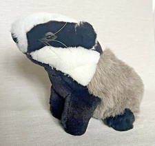Vintage Badger Soft Toy Plush Cuddly Realistic Woodland Animal Wildlife 12" 90s