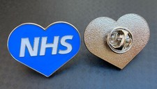 NHS Blue Heart Pin Badge -