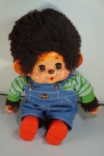 Vintage Chicaboo Monchhichi Sleep Eyes Plush toy Monkey Doll 35 cm TOHO Japan