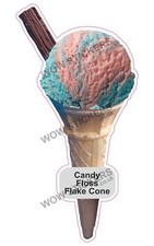 Ice cream van sticker Candy