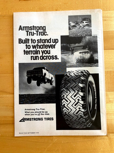 1978 print armstrong tires - print,