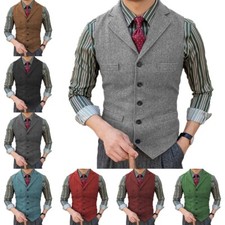 Mens Wool Waistcoat Vintage