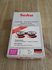 Geha Selecta TYPEWRITER RIBBON Twin Spool 774006 Vintage Made In Germany Genuine