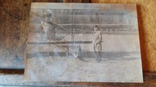 1910 - 1920 ORIGINAL ANTIQUE PHOTOGRAPH - EARLY TRIPLANE AIRCRAFT