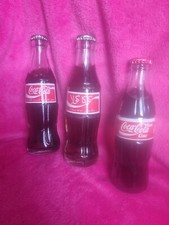 3x RareVintage Coca-Cola Glass Bottle Unopened 