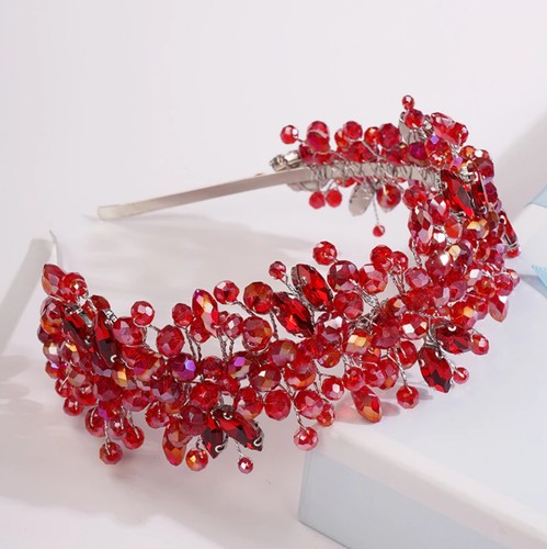 New crystal headband tiara - crystal,