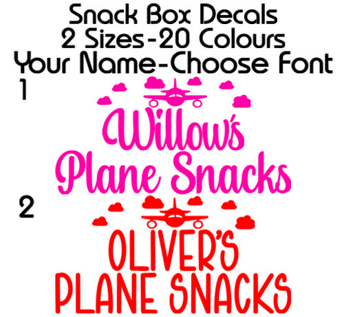 Personalised snack box name - box,