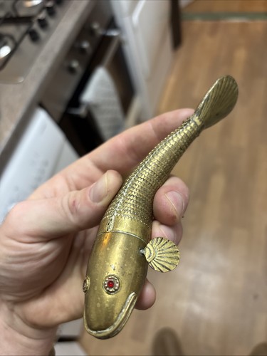 Brass medina articulated fish - medina,