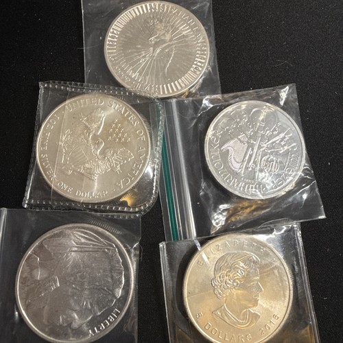 Silver coins assorted - x,