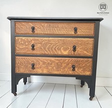 Solid Oak Vintage Chest Of