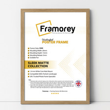 Black Poster Frame Sleek Matte