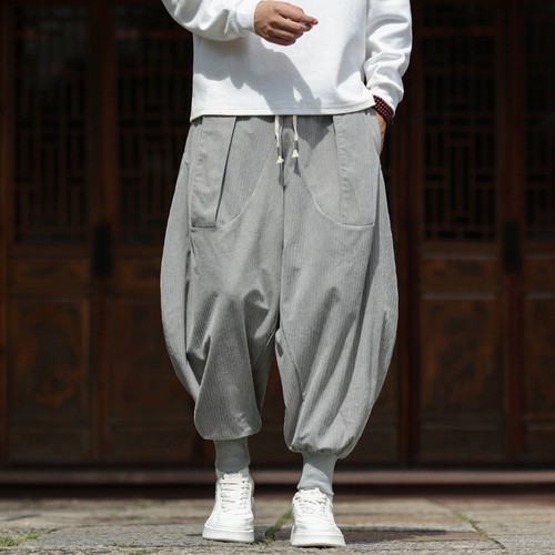 Men wide leg drop crotch - men,