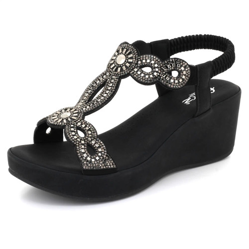 Womens diamante comfort - womens, wedge