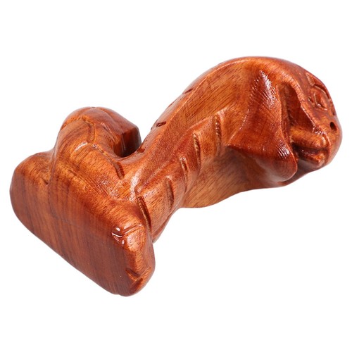 Carved wooden snake - wooden, figurine