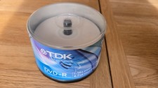 TDK DVD-R Printable Recordable Discs Pack of 39 on spindle, 1-16x speed 4.7GB