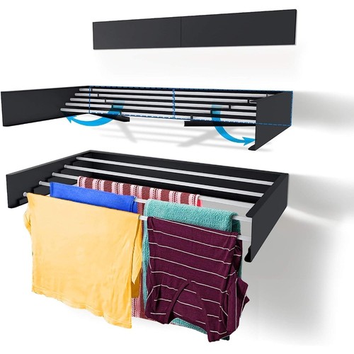 Wall mounted 80cm airer - wall, towel