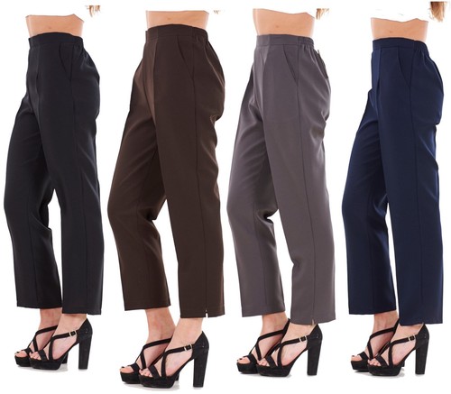 Elastic straight half leg - half,
