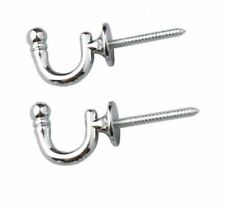2 x CURTAIN TIE BACK HOOKS
