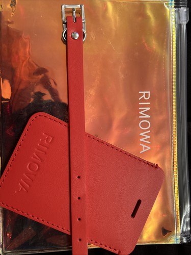 Rimowa red leather travel - leather,