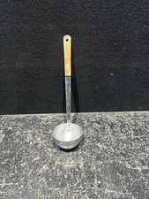 Vintage Stainless Steel Soup Ladle With Wooden Handle Made In Japan Ref Cc