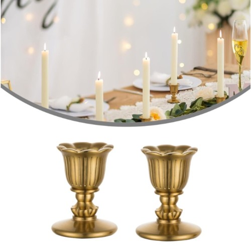 Metal and resin candle - resin, holder