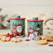 Christmas biscuit tin - christmas,