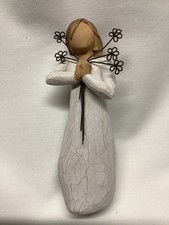 WILLOW TREE FRIENDSHIP FIGURINE WITH FLOWERS13 Cms HIGH DEMDACO  2004