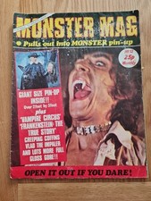 Monster Mag No 12 Giant Poster 2 Feet By 3ft Monster Pin Up 1970s