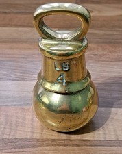 Vintage Brass Kitchen Capstan Weight 4lb GR 