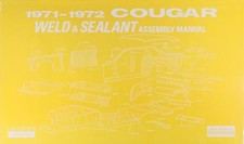 1971 1972 Cougar Körper Blatt