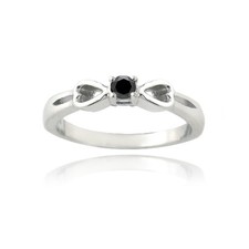 925 Silver 1/10ct Black