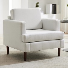 Linen Single Seat Armchair
