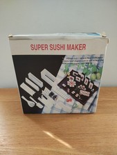 10Pcs Super Sushi Maker Set Rice Roll Mold Kitchen Sushi Making Tool Kit Home UK